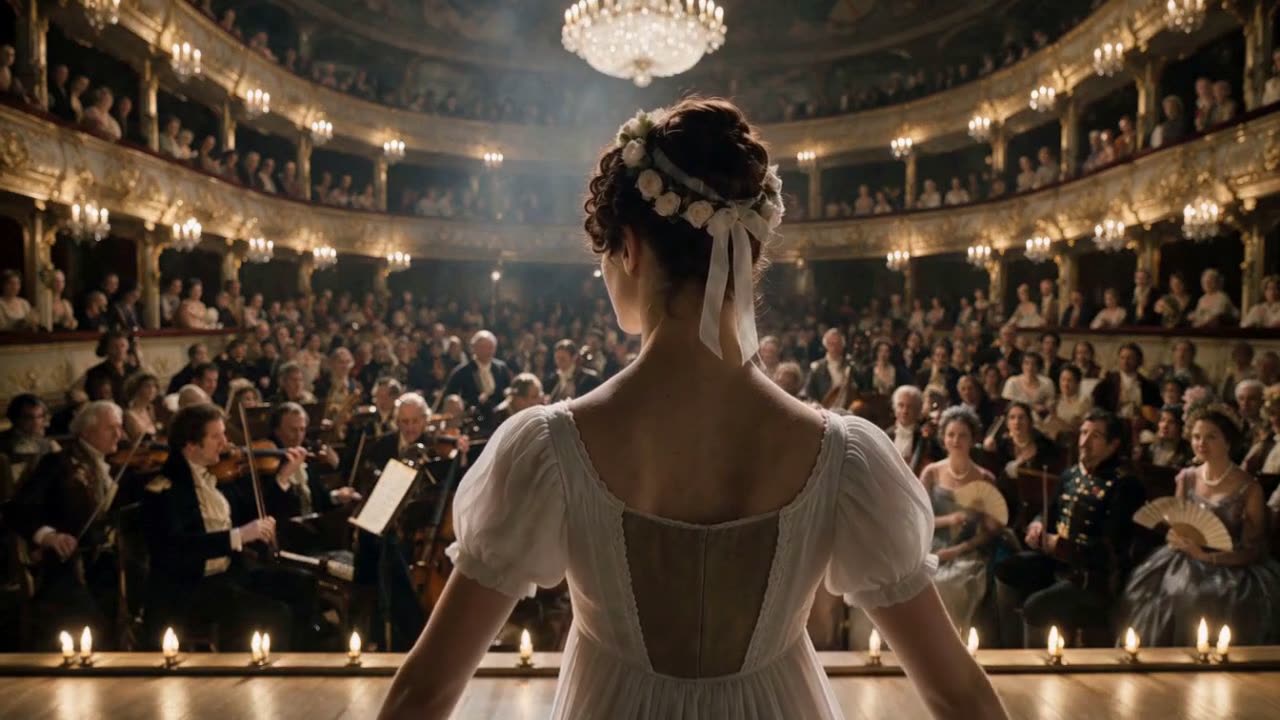 Трейлер: балерина на сцене перед залом